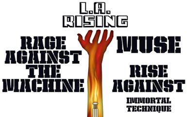 larising new L.A. Rising July 30, 2011, L.A. Coliseum; Rage Against The Machine, Muse, Rise Against And More!