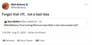 Matt's tweet about Minimum