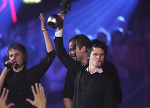 Muse accepting their award